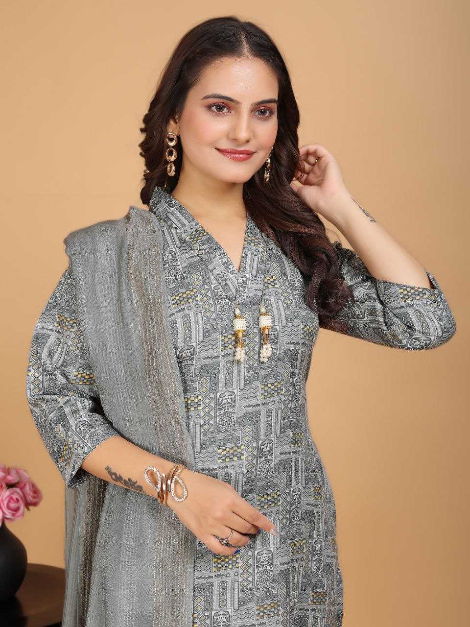 YNF COTTON SMC 01 SUITS & DRESSES WHOLESALE LADIES PRINTED COTTON SUITS MANUFACTURER